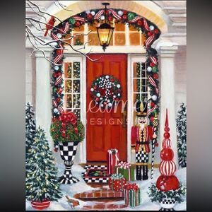 Come on In - red holiday door diamond painting kit!